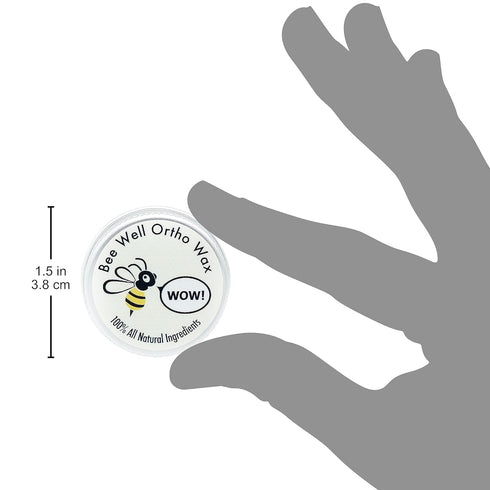Bee Well Ortho Wax | Pure | All Natural Extra Firm Braces Wax | Protect, Prevent & Relieve Orthodontic Braces Discomfort & Mouth Pain | 2 Recyclab...