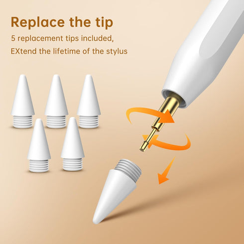 Stylus Pen for iPad with Anti-Loss Lanyards, MEKO 13 Mins Fast Charging&Palm Rejection Active Apple Pencil iPad Pen Compatible W/iPad 6/7/8/9/10,i...