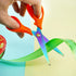 Left Handed Scissors Kids,Titanium Coating Stainless Steel Sharp Blade Lefty Kids Scissors With Comfort-Grip Handles Blunt Safety Left Handed Scis...