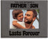 KATE POSH The Love Between a Father & Son is Forever Engraved Leather Picture Frame, Father of The Groom, Best Dad Ever, First Father's Day, Daddy...