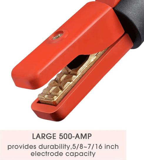 Reboot Welding Electrode Holder 500AMP Heavy Duty Jaw Holding Plier Electrode Clamp of Welding Machine ARC Welder American Design...