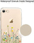 Unov Case Compatible with iPhone SE (2022) iPhone SE (2020) iPhone 8 iPhone 7 Case Clear with Design Embossed Floral Pattern TPU Soft Bumper Shock...