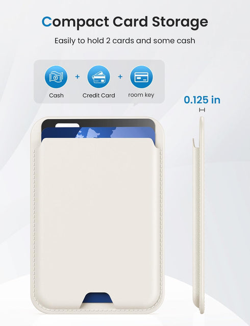 Kimguard for MagSafe Wallet, Magnetic New-Upgrade Card Wallet Holder, Easy to Take Card Strong Magnet Slim Wallet for iPhone 15/14/13/12 Series, W...