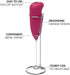 Primula Milk Frother, Pink...