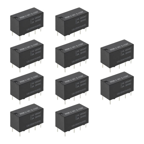 Create idea 10pcs HJR1-2C-L-12V Relay 8 PIN Signal Relay 20.1x14.6x9.7mm for Applications Including Home Automation Industrial Control 720ohm Resi...