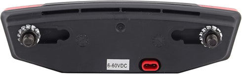 E?Bike Tailight, Bike LED Warning Light LED Riding Equipment Waterproof Connector Ebike Tail Light Ebike Tail Light E Bike Tail Light 2 Pin Red...