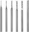 ?????? ???? 6 Pcs Cylinder Shape Aluminum Cutting Burr - 3/32'' Shank Miniature Carving File Tungsten Carbide Burr for Rotary Tools...