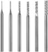 ?????? ???? 6 Pcs Cylinder Shape Aluminum Cutting Burr - 3/32'' Shank Miniature Carving File Tungsten Carbide Burr for Rotary Tools...