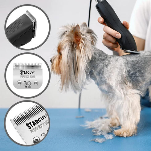 Detachable Dog, Cat, and Horse Pet Professional Grooming Clipper Replacement Blades, Compatible with Most A5 Andis, Oster, Wahl Series Clippers, M...