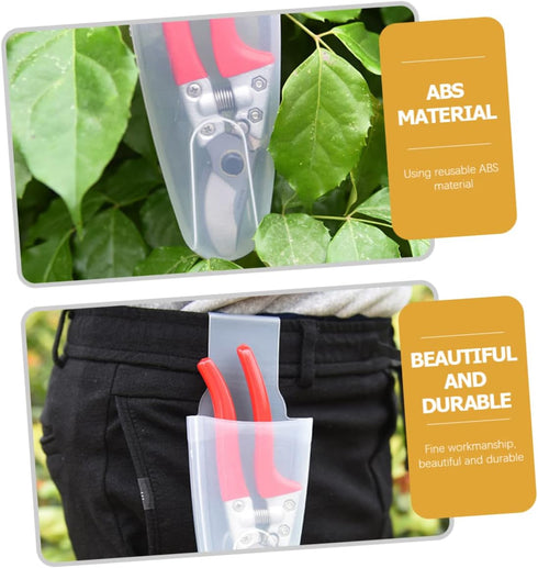 4Pcs Box Garden Scissors Waist Box pruning shears pouch hand pruner holder clip scythe tool hand pruners bag waist picking holder pliers pouch por...