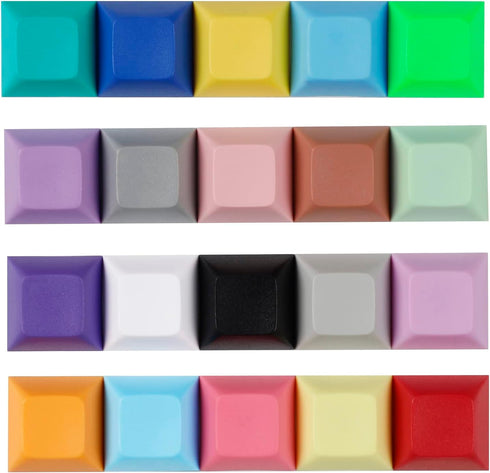 24 pcs DSA Profile Blank 1u Keycap 1.3mm PBT for MX Switches Keyboard Replacement Keycaps...