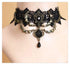 Sither Halloween Black Choker Necklace for Women Girls Gothic Punk Choker Crystal Pendant Necklace Vampire Costume Jewelry Festivals Cosplay Party...
