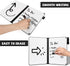 AGM Small White Board Dry Erase, Double Sided Folding Whiteboards with Pen, Mini Portable Dry Erase Board for Study, Meeting, Doodling, Planning...