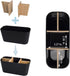 Toothbrush Holders for Bathrooms, Bamboo Tooth Brush Holder with 5 Slots Bathroom Vanity Organizer Countertop for Electric Toothbrushes, Toothpast...