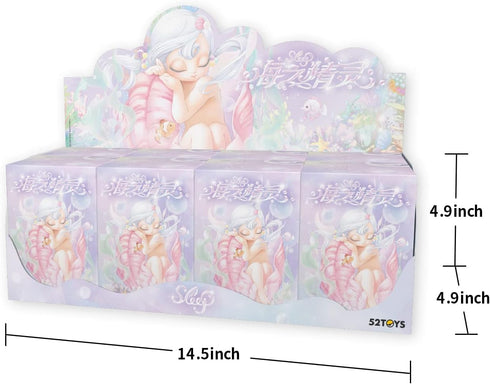 52TOYS Sleep Sea Elves Series 1PC Action Figure Collectible Toy Desktop Decoration 3.3 Inch Gift for Birthday Party Holiday...