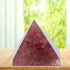 AUNMAS 3cm Quartz Pyramid, Small Strawberry Crystal Love Addition Reiki Stone Energy Tower Figurine for Home Office Decoration Ornament...