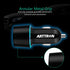 USB Car Charger, ARTTRON Quick Charge 3.0 34W Dual USB Car Charger Port Fast Charge Car Adapter Flush Fit Compatible with iPhone 15 Pro Max Plus/1...