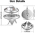 6 Pcs Mini No Sew Crystal Buttons Anti Exposure Fixed Brooches Detachable Reusable Multi-purpose for Clothes(clear,10mm)...