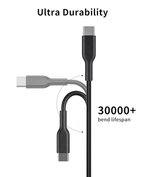 USB C to USB C Cable(2Pack, 6ft, 60W/3A) for iPhone 15 Charger Cable Fast Charging for iPhone 15 Pro Max Plus,iPad Mini 6/ Pro 2021,iPad Air 4,Mac...