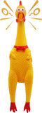 Novelty Place Extra Loud Squawking Rubber Chicken - Large 16” - Yellow Squeeze Squeaky and Screaming Chicken for kids or adults...