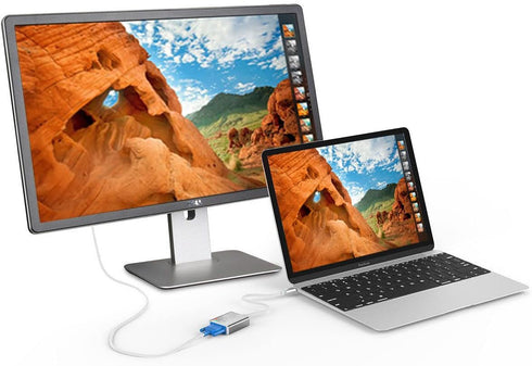 USB-C to VGA Adapter, USB 3.1 Type C (Thunderbolt 3) to VGA Converter Compatible with MacBook Pro, New MacBook, MacBook Air 2018, Dell XPS 13/15, ...