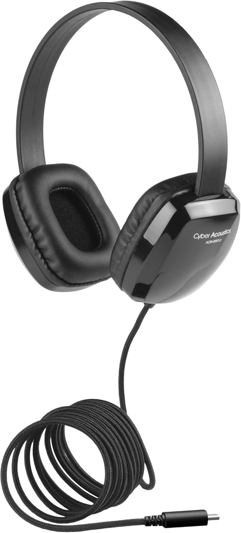 Cyber Acoustics USB Stereo Headphones for PCs and Other USB Devices in The Office, Classroom or Home (ACM-6005C)...