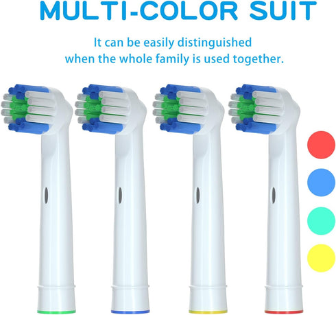 Electric Toothbrush Replacement Heads Compatible with Oral-B Soft Bristles Replacements Brush Heads 16 Pack...