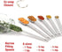 2lbDepot Measuring Spoons Set of 7 Includes Bonus Leveler, Premium, Rust Proof, Heavy Duty, Chrome Plated, Stainless Steel Metal, Narrow, Long Han...