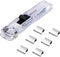 1 Piece Portable Transparent Plastic Handheld Paper Clam Dispenser Paper Clipper with 50 Metal Refill Clips for School Office...