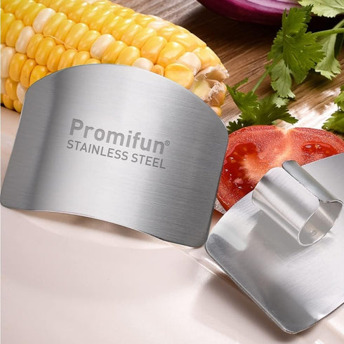 Finger Guards for Cutting, 4 Pcs Stainless Steel Finger Protector for Cutting Food, Knife Guard, Chopping Protector for Dicing and Slicing in Kitc...