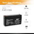 Casil 6V 1.3Ah Replacement Battery Compatible with ge 600-1054-95r Simon xt 2 Pack...