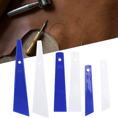 6Pcs Plastic Glue Smear Sticks Applicator Glue Spreaders DIY Leather Craft Tool Scraper Leather Craft Tools Sewing Accessories...