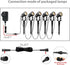 Extension Cable Outdoor 2 Pin for Garden LED Spotlight, Black Extension Cords Outdoor Waterproof (16.4 FT)...