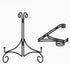 Iron Plate Stand for Display with Folding Design, Picture Stands for Tables, 12 Inch Large Easels for Displaying for Book, Art Piece, Photo and Pl...