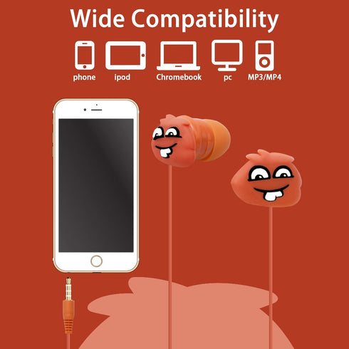Kids Earbuds with Storage Case for Back to School, Earbuds for Kids in-Ear Headphones of Electronics Wired 3.5mm with Mic Microphone, Lovely Gifts...
