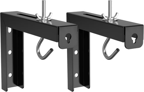 WALI Universal Projector Screen Ceiling Mount, Wall Hanging Mount L-Brackets, 6 inch Adjustable Extension with Hook Kit, Perfect Projector Screen ...