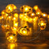 BOHON Pumpkin String Lights 10ft 40 LEDs Halloween Lights Battery Powered with Remote & Timer Decorative Lights for Thanksgiving Autumn Party Indo...
