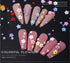 12 Grid 3D Acrylic Colorful Flowers Nail Art Pearl Designs Nail Art Supplies DIY Nail Art Accessories for Women ,1 Nie Zi...