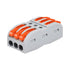 NineLeaf Wire Connectors Push-in,3 in and Out Push Wire Conductor Compact Connectors Wire Connectors for 3 Circuit Inline Splices, Cables from 28 ...