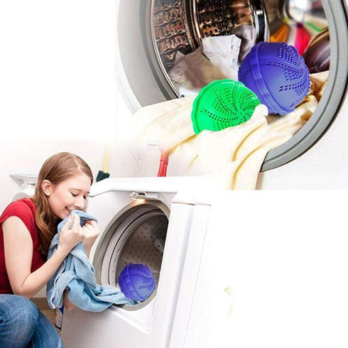 Laundry Balls Wash Balls, pure natural alternative detergent,Set of 2...