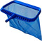 Heavy Duty Pool Leaf Rake with Fishtail 20" Wide - Professional Pool Rake with Deep Fine Nylon Mesh Skimmer Net Bag for Easy Debris Removal...