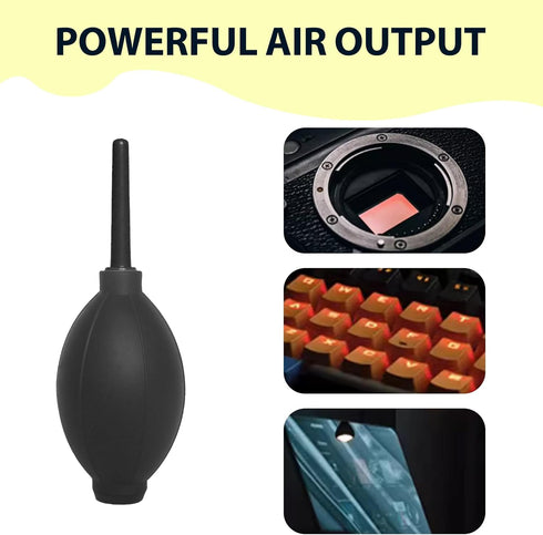 2Pack Photography Studio Dust Cleaning Rocket Air Blower - Soft Tip Silicone Bulb Blower for Camera Lens, Sensor, LCD Screen - Dust Cleaner with M...