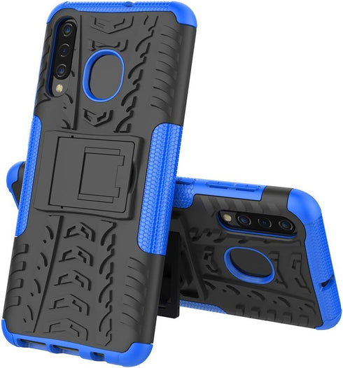 Yiakeng Samsung Galaxy A20/A50/A30 Case, Shockproof Slim Protective Kickstand Hard Phone Cover (Blue)...