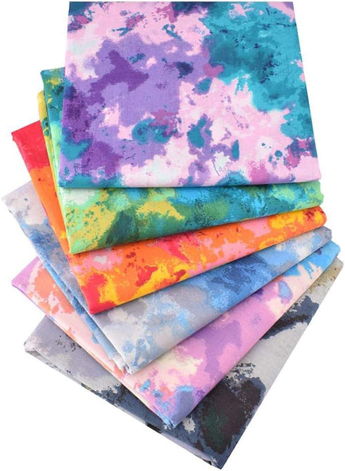Fat Quarters Fabric Bundles, 6 Pcs 100% Cotton 20” x 20” (50cmx50cm) Precut Quilting Fabric Squares Sheets for DIY Patchwork Sewing Quilting Craft...