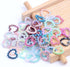 120Pcs Hollow Heart Shape ABS Imitation Pearls Loop Ring Circle Craft Embellishments DIY Ornament Decoration Accessories for DIY Phone Case Jewelr...