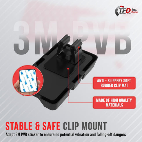 TFD Phone Holder Compatible w/Peloton Bike & Bike+ | Phone Tray, Baby Monitor, Cell Phone Holder Mount - Great for Earbuds & Fits Most Phones - An...