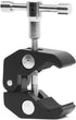 Super Clamp Camera Clamp w/ 1/4"-20 and 3/8"-16 Thread for Cameras, Lights, Umbrellas, Hooks, Shelves, Plate Glass, Cross Bars,Photo Accessories a...