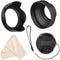 Veatree 72mm Lens Hood Set, Collapsible Rubber Lens Hood with Filter Thread + Reversible Tulip Flower Lens Hood + Center Pinch Lens Cap + Microfib...