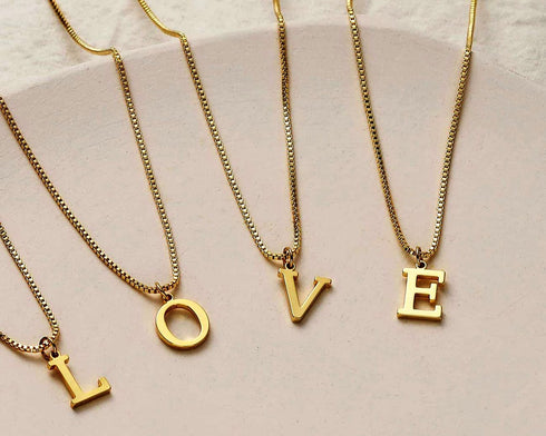 Tiny Gold Initial Necklace for Women Girls Dainty A-Z Pendant Letter Choker Necklace Personalized Monogram Name Necklace Jewelry for Teen Girls...