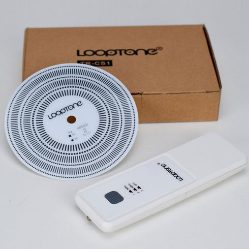 LoopTone LP Vinyl Turntables Tachometer Disc and Strobe Light?Profesional Speed Test Disk for Record Calibration and Rotational Speed Detection me...
